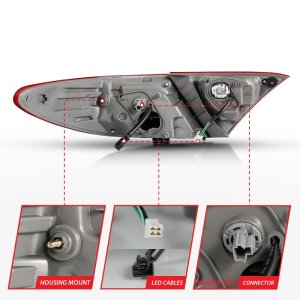 Toyota Camry LED Taillights - ANZO - Red/Clear - `15-`16 Toyota Camry LED Taillights - ANZO - Red/Clear - `15-`16