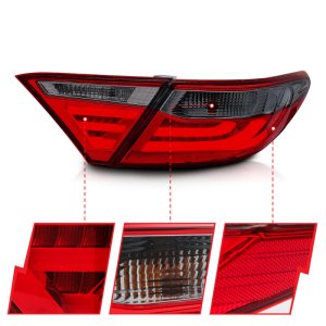 Toyota Camry LED Taillights - Rear - ANZO - Red/Smoke - `15-`16 Toyota Camry LED Taillights - Rear - ANZO - Red/Smoke - `15-`16