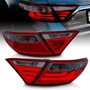 Toyota Camry LED Taillights - Rear - ANZO - Red/Smoke - `15-`16 Toyota Camry LED Taillights - Rear - ANZO - Red/Smoke - `15-`16
