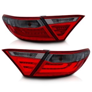 Toyota Camry LED Taillights - Rear - ANZO - Red/Smoke - `15-`16 Toyota Camry LED Taillights - Rear - ANZO - Red/Smoke - `15-`16