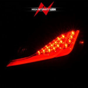 Hyundai Genesis LED Taillights - ANZO - Black Housing Dark Smoke Lens - Smoke - `10-`13