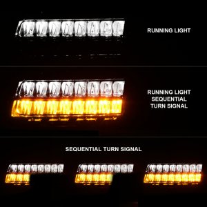 Jeep Wrangler Side Marker Light - ANZO - LED Chrome Housing w/ Sequential Signal - Smoke - `18-`21