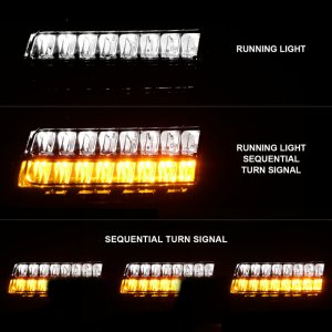 Jeep Wrangler Side Marker Light - ANZO - LED Chrome Housing w/ Sequential Signal - Smoke - `18-`21