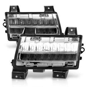 Jeep Wrangler Side Marker Light Assembly - ANZO - LED w/ Sequential Signal - Chrome Housing Clear Lens - `18-`21