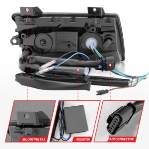 Jeep Wrangler Side Marker Light - ANZO - LED Sequential Signal - Chrome Housing - Smoke Lens - `18-`21