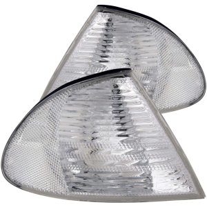 BMW 3 Series Corner Lights - ANZO - Euro, Clear Lens, Chrome Housing, Pair - Chrome - `99-`01