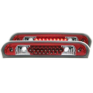Dodge Ram 3rd Brake Light - Rear - ANZO - LED - Red/Clear - `02-`08