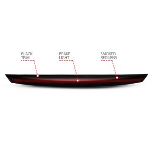 Chevrolet Suburban 1500 3rd Brake Light - ANZO - LED, Black Housing, w/ Spoiler - Smoke - `07-`14