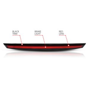Chevrolet Suburban 1500 Brake Light - Rear - ANZO - LED w/ Spoiler - Black Housing Red Lens - `07-`14