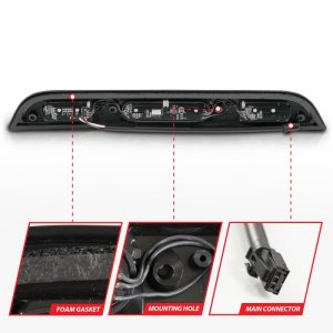 Ford F-250 LED Third Brake Light - ANZO - Clear Lens - Black - `15-`20