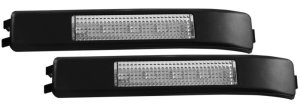 Ford F-150 LED Mirror Lights - ANZO - Clear with Amber LED - `09-`14