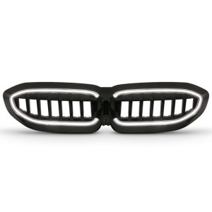 BMW 3 Series Headlights - Front - ANZO - Full LED with Initiation & Running Light - Black - `19-`22