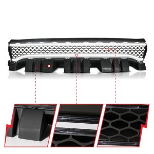 Dodge Charger LED Grille - Front - ANZO - Nexum Series w/ Initiation & Running Light/DRL Bar - Black - `15-`23