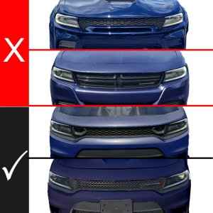 Dodge Charger LED Grille - Front - ANZO - Nexum Series w/ Initiation & Running Light/DRL Bar - Black - `15-`23