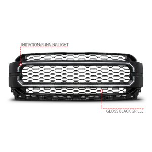Ford F-150 LED Grille - Front - ANZO - Nexum Series - Black - `21-`23