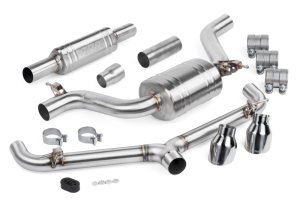Volkswagen GTI Performance Exhaust - APR - Cat Back with Resonator - Polished - `15-`17