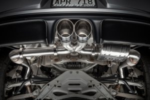 Porsche Boxster Performance Exhaust - Right - APR - Catback Exhaust - Muffler Only, Straight-through Sound Absorption - `17-`24