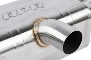 Volkswagen Golf R Performance Exhaust - APR - APR Catback with Dual Helmholtz Resonators - Matte Carbon Fiber - `22-`25