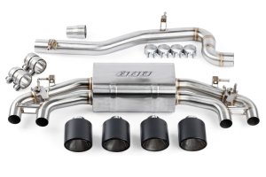 Volkswagen Golf R Performance Exhaust - APR - APR Catback with Dual Helmholtz Resonators - Matte Carbon Fiber - `22-`25