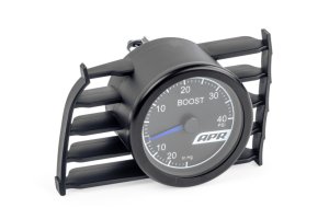 Volkswagen Golf Mechanical Boost Gauge System - APR - Vent Mounted, 52mm, LED Backlight - Blue - `15-`21