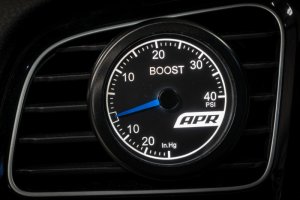 Volkswagen GTI Mechanical Boost Gauge System - APR - Vent Mounted, 52mm, LED Backlight - Blue - `15-`21