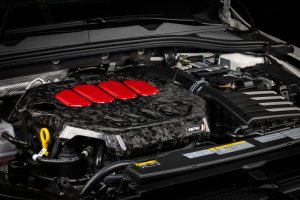Audi S3 Engine Cover - APR - Exotic Gloss Forged Carbon Fiber - Gloss Forged Carbon Fiber - `22-`24