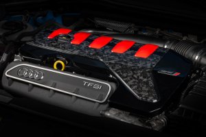 Audi RS3 Engine Cover - APR - Exotic Gloss Forged Carbon Fiber - Gloss - Forged Carbon Fiber - `17-`24