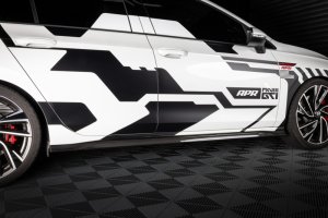 Volkswagen GTI Side Skirts - APR - Gloss Carbon Fiber - `22-`24