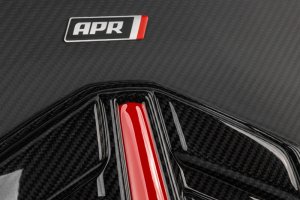 Porsche Cayenne Engine Cover - APR - Carbon Fiber Twill - Carbon Fiber Twill with red and white accents - `19-`23
