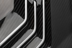 Porsche Cayenne Engine Cover - APR - Carbon Fiber Twill - Carbon Fiber Twill with red and white accents - `19-`23