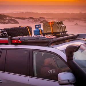 Toyota Land Cruiser 200 Series Roof Rack Mount Kit - ARB - BASE Rack with Deflector - `08-`21