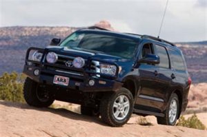 Toyota Tundra Bull Bar - ARB - Winch Mount, Deluxe, Steel Construction, Black Powder Coat - Black - `07-`12
