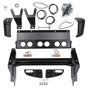 Toyota Tacoma Bull Bar - ARB - Winch Mount Bumper, Multi Fold Upswept And Tapered Wing Design - Black - `05-`11