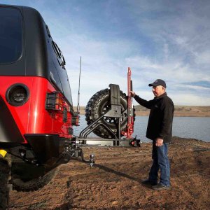 Jeep Wrangler TJ Spare Tire Carrier - Rear - ARB - Swingaway - `97-`06