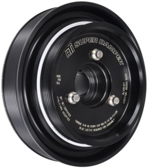 Dodge Hellcat Crankshaft Damper - ATI - 8.9in - AL - 6/10 Grv - 10 Per OD SC OEM A/C Drive - 3 Ring - `15-`27