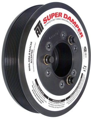 Ford Powerstroke Crankshaft Damper - ATI - 7.45in - Steel - 8 Grv - Ext Bal - 3 Ring - `99-`03