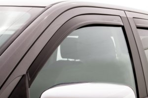 Dodge RAM 1500 Quad Cab Wind Deflectors - AVS - Low Profile - Matte Black - `09-`18