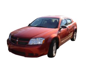Dodge Avenger In-Channel Ventvisor - Front + Rear - AVS - Smoke - `08-`14