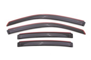Dodge Avenger In-Channel Ventvisor - Front + Rear - AVS - Smoke - `08-`14