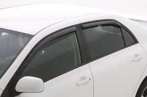 Toyota Corolla In-Channel Ventvisors - Front + Rear - AVS - Smoke - `09-`13