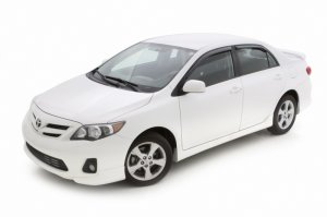 Toyota Corolla In-Channel Ventvisors - Front + Rear - AVS - Smoke - `09-`13