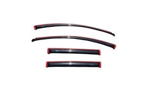 Ford Edge Wind Deflectors - Front + Rear - AVS - In-Channel - Smoke - `07-`14