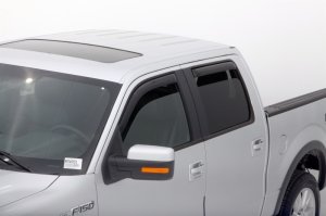 Ford F-150 Supercrew In-Channel Ventvisors - Front & Rear - AVS - Dark Smoke - `09-`14
