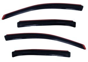 Ford Taurus Window Deflectors - Front + Rear - AVS - In-Channel Ventvisor - Smoke - `10-`18