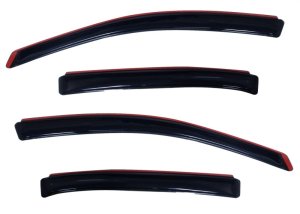 Ford Taurus Window Deflectors - Front + Rear - AVS - In-Channel Ventvisor - Smoke - `10-`18