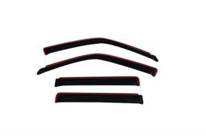 Lincoln Navigator Window Deflectors - Front + Rear - AVS - In-Channel - Smoke - `98-`18