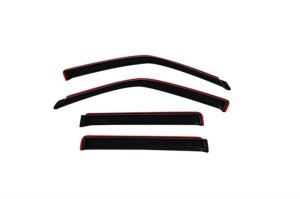 Lincoln Navigator Window Deflectors - Front + Rear - AVS - In-Channel - Smoke - `98-`18