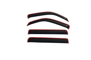 Dodge Nitro Window Deflectors - Front + Rear - AVS - In-Channel - Smoke - `07-`11