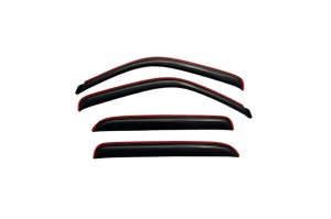 Cadillac Escalade EXT Wind Deflectors - Front & Rear - AVS - In-Channel - Smoke - `02-`06
