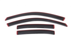 Chevrolet Malibu Wind Deflectors - Front + Rear - AVS - In-Channel - Smoke - `13-`15 Chevrolet Malibu Wind Deflectors - Front + Rear - AVS - In-Channel - Smoke - `13-`15
